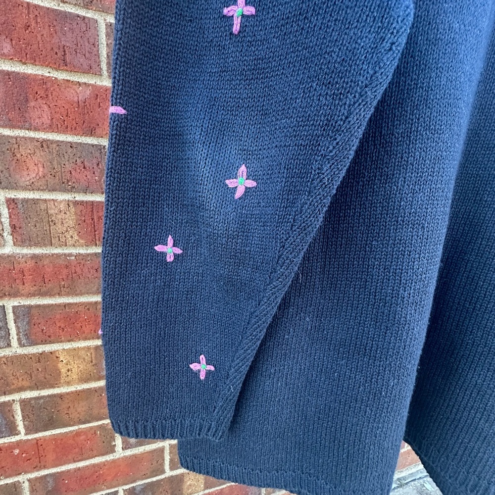 Vintage Fiorlini Cardigan Embroidered Cottagecore Knit BOHO 90s Artistic - Picture 10 of 17